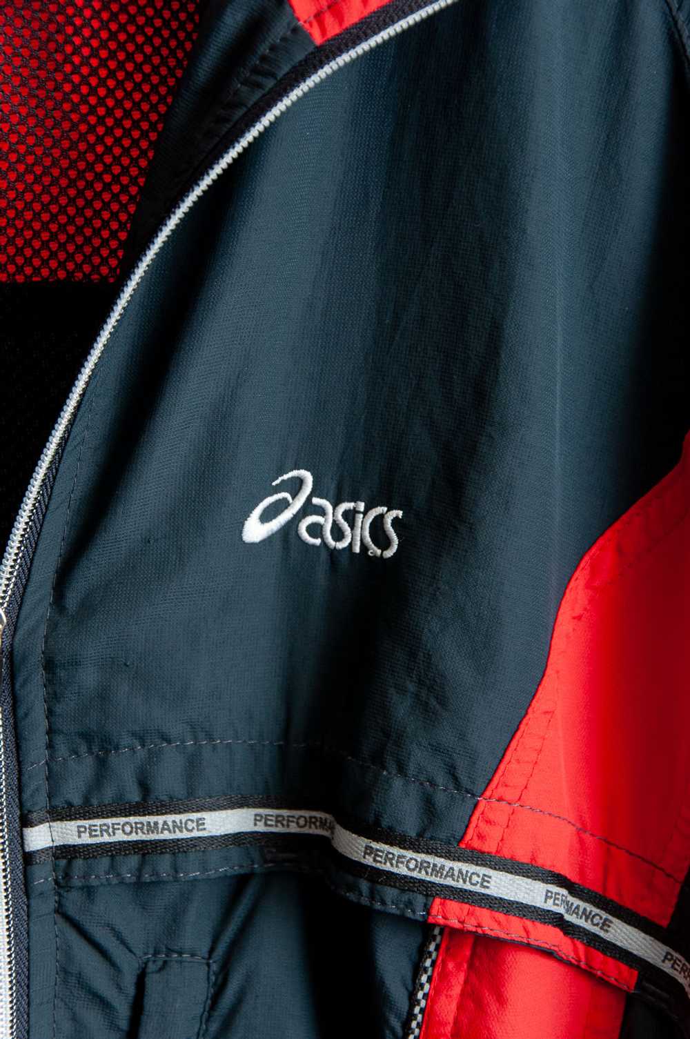 Asics Windbreaker Dark gray with red details - image 5