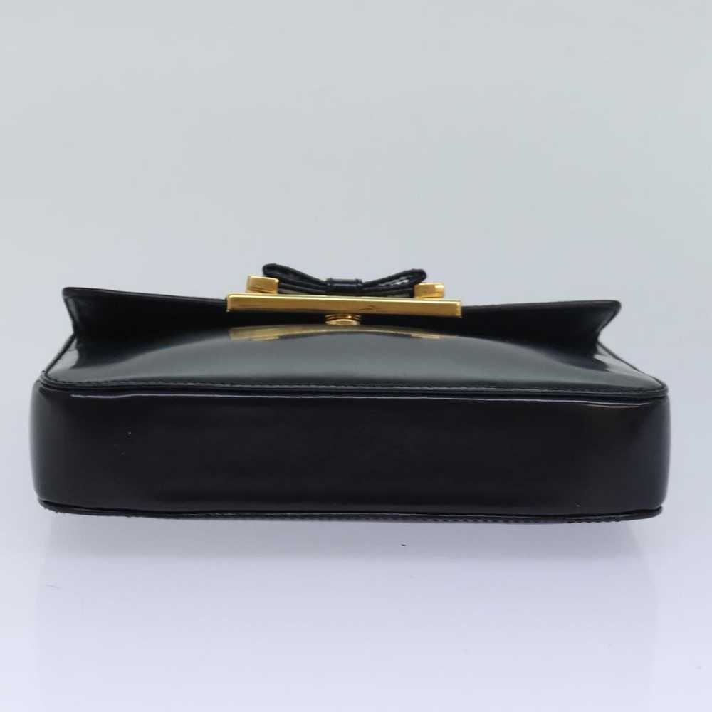 Prada PRADA Ribbon Hand Bag Patent leather Black … - image 9