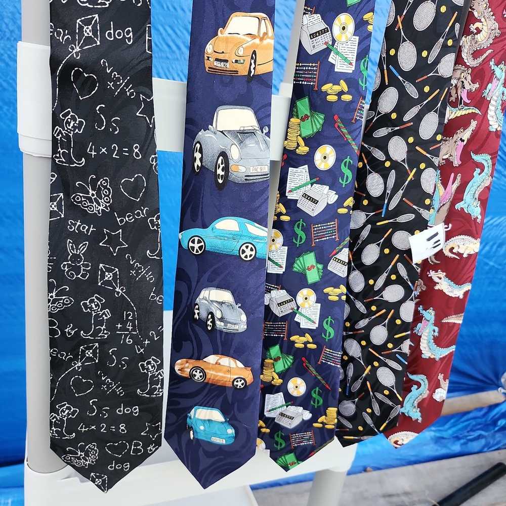 (3) 5 Vintage Ties Steven Harris Handmade Designs - image 2