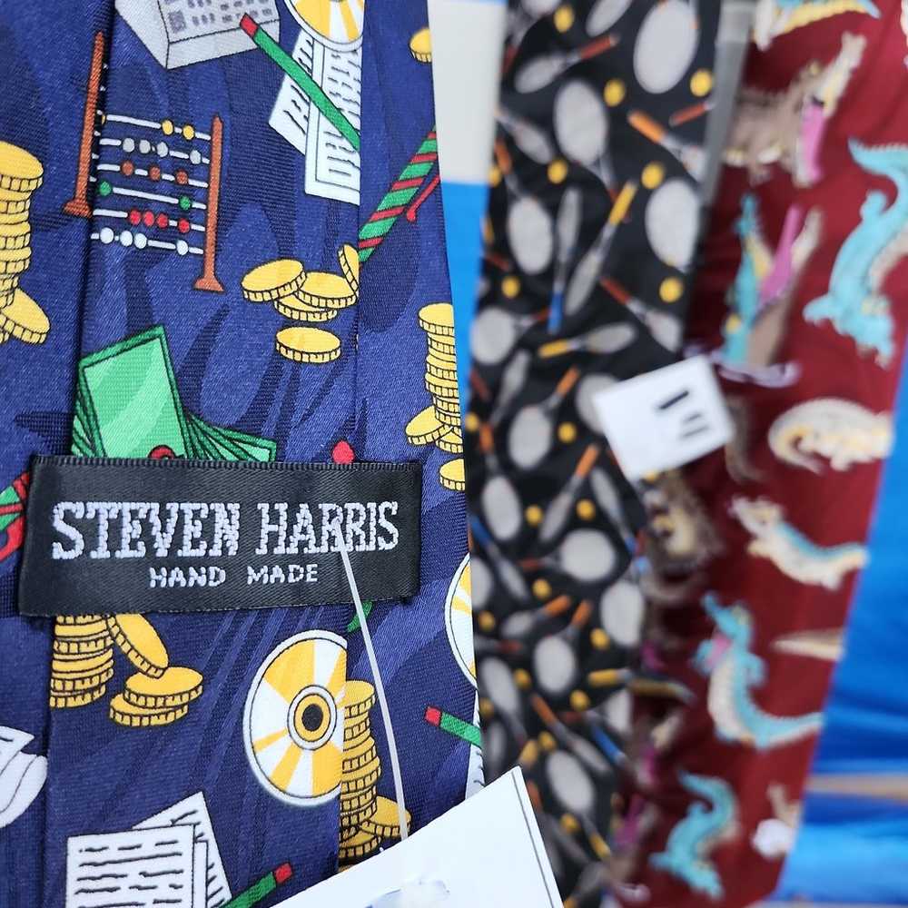 (3) 5 Vintage Ties Steven Harris Handmade Designs - image 3