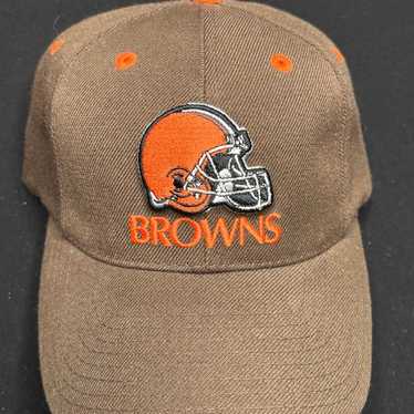 Vintage Puma Cleveland Browns Hat Snapback NFL Fo… - image 1