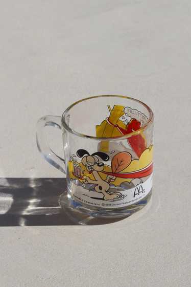 Vintage Garfield Printed Glass Mug