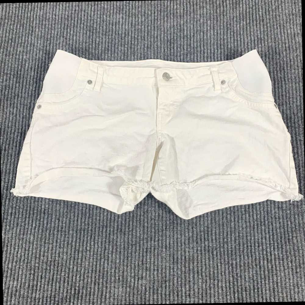 Gap Gap Shorts Women's 12 White Denim Cut Off Str… - image 1