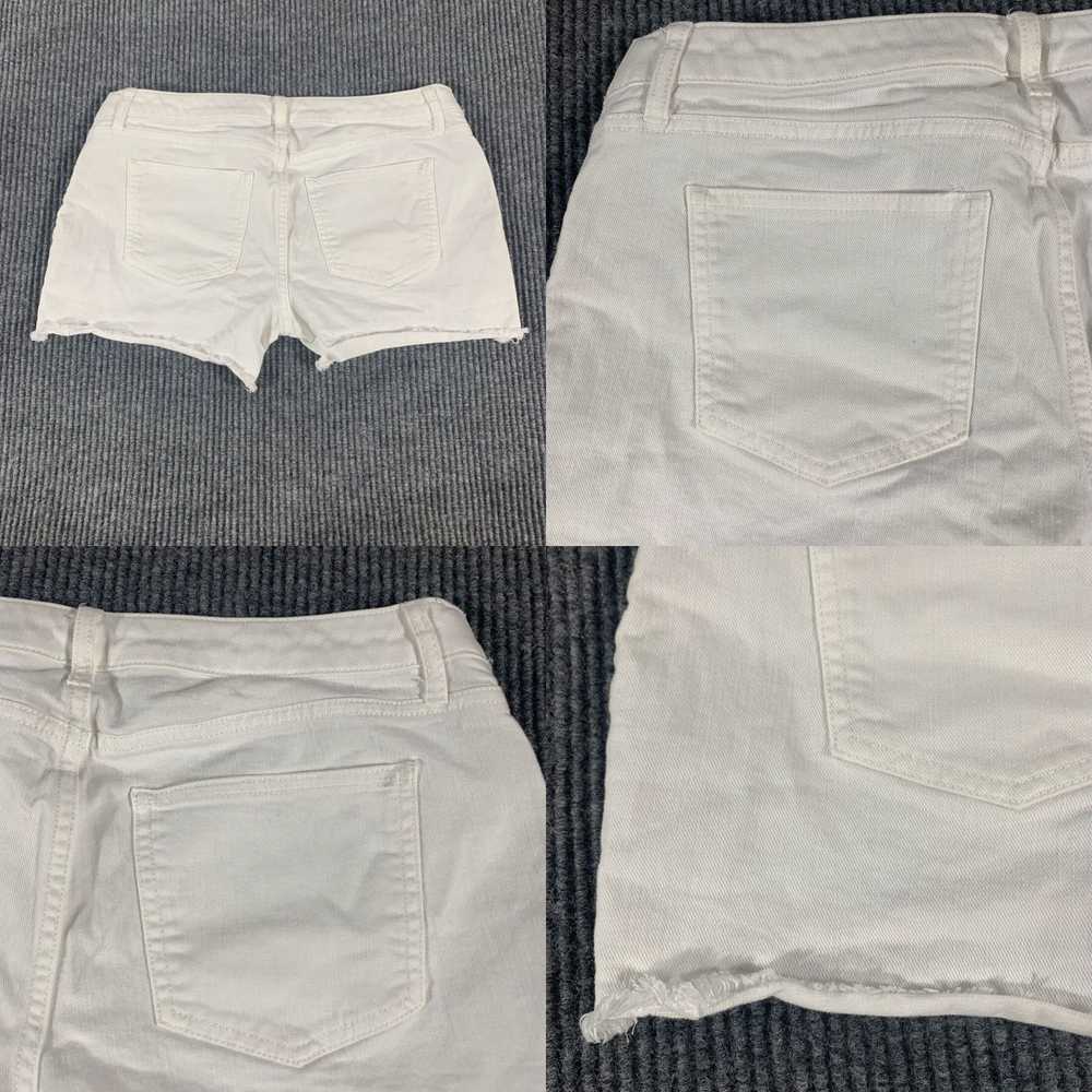 Gap Gap Shorts Women's 12 White Denim Cut Off Str… - image 8