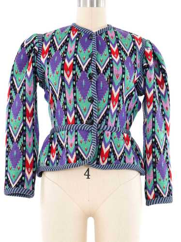 Yves Saint Laurent Ikat Knit Jacket