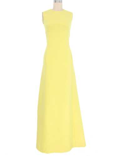 Valentino Citron Open Back Gown