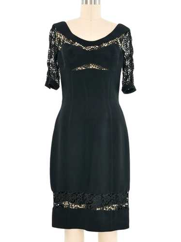 Thierry Mugler Lace Panel Dress