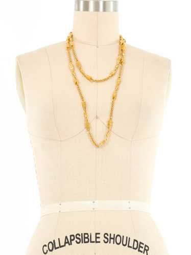 St. John Wrap Around Goldtone Necklace