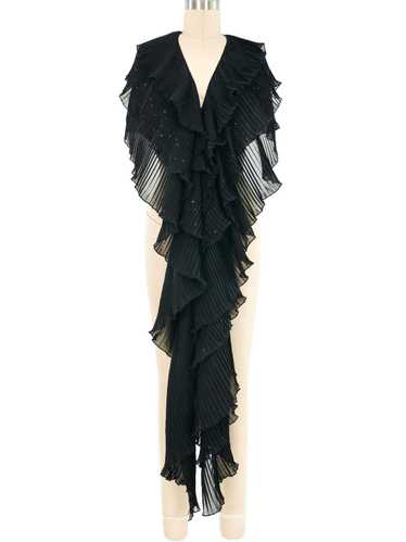 Alberto Makali Embellished Pleated Shawl