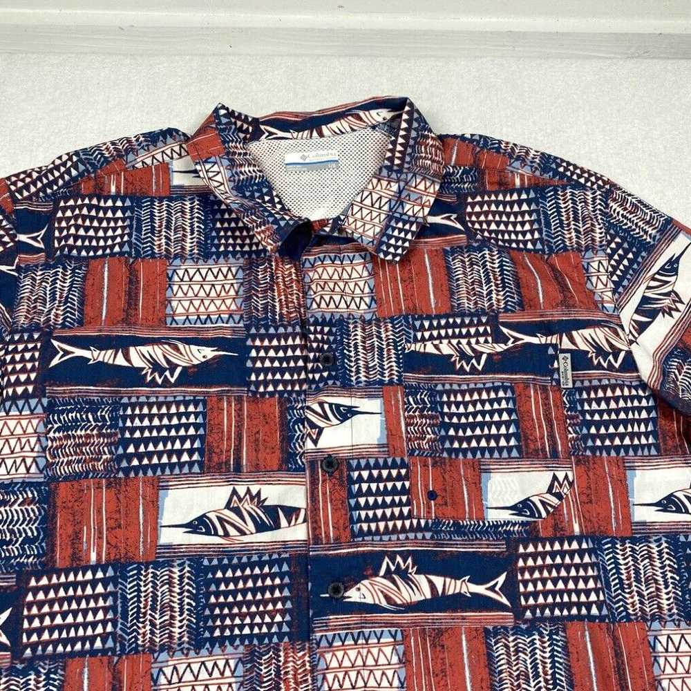 Vintage Columbia PFG Shirt Mens Large Multicolor … - image 2