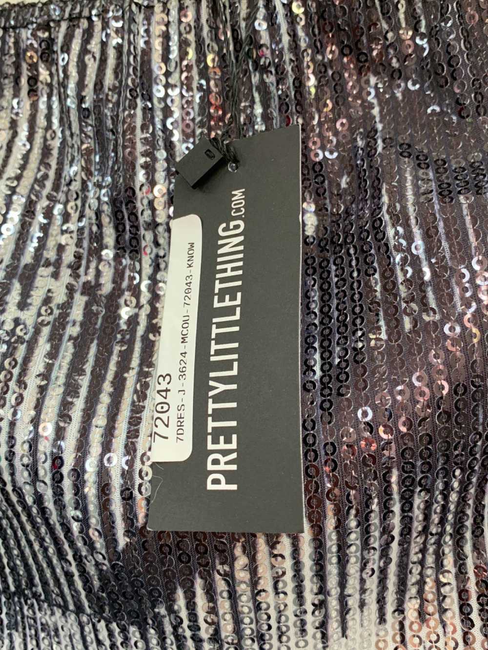 PrettyLittleThing Silver Printed Sequin Glitter B… - image 3