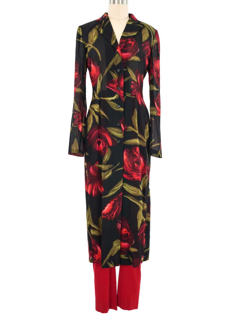 Dolce and Gabbana Floral Duster Ensemble - image 1