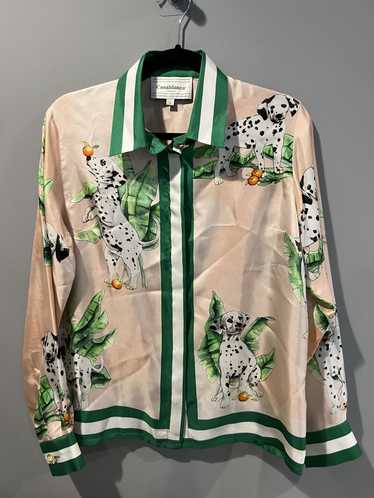 Casablanca Casablanca SIlk Dalmatian Shirt