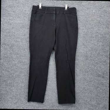 Ann Taylor Modern Black Chino Mid-Rise Skinny Ank… - image 1