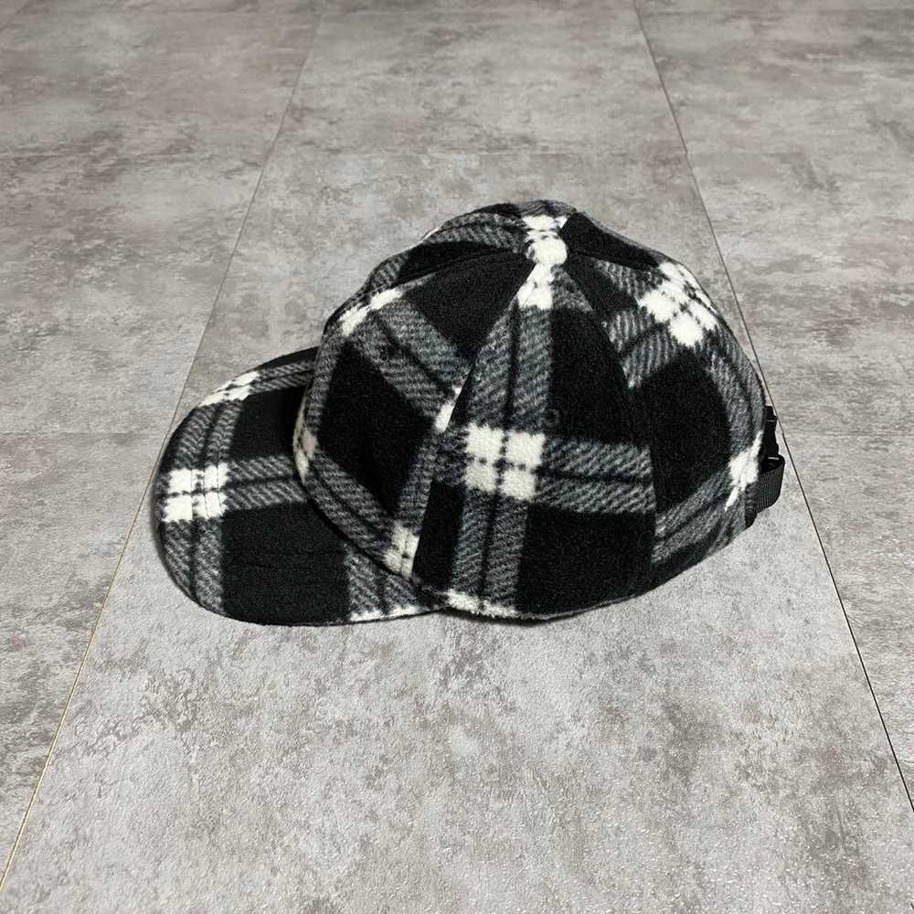 stussy Embroidered Stock Logo Tartan Check Fleece… - image 3