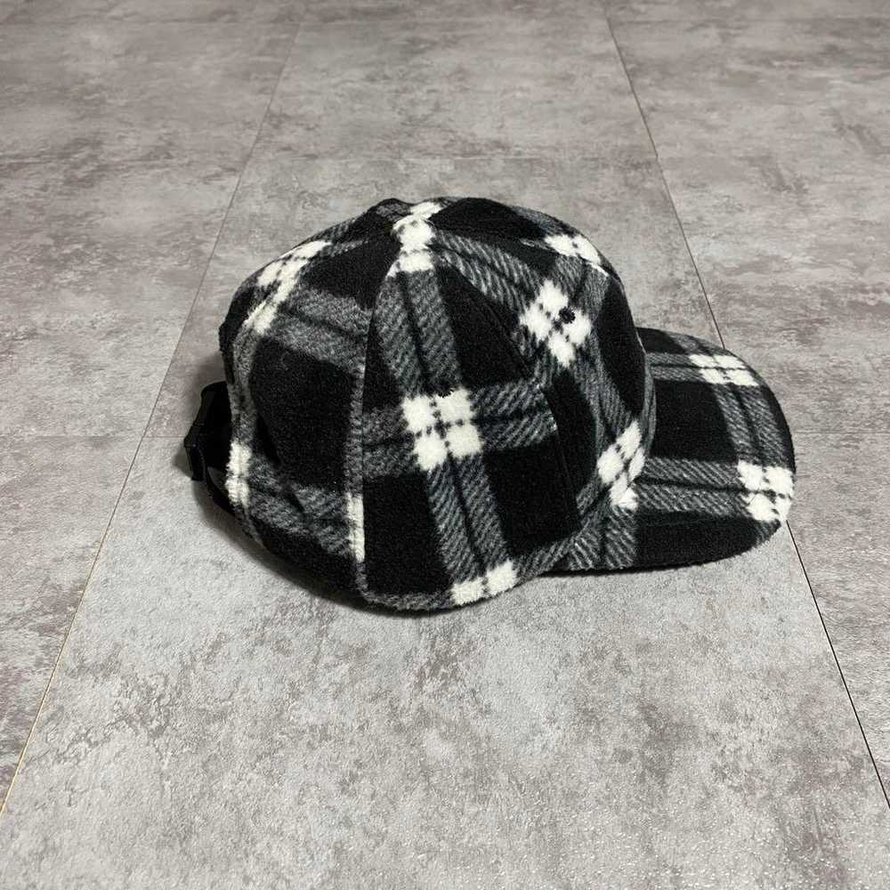 stussy Embroidered Stock Logo Tartan Check Fleece… - image 4