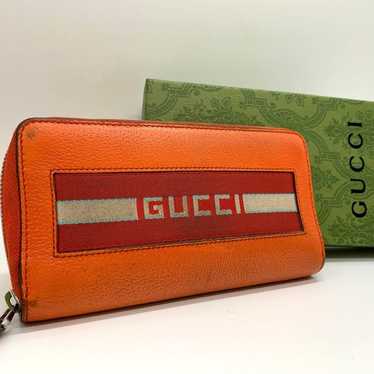 Quality item ✨ Gucci stripe zippy long wallet org… - image 1