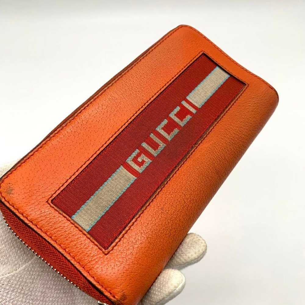 Quality item ✨ Gucci stripe zippy long wallet org… - image 3