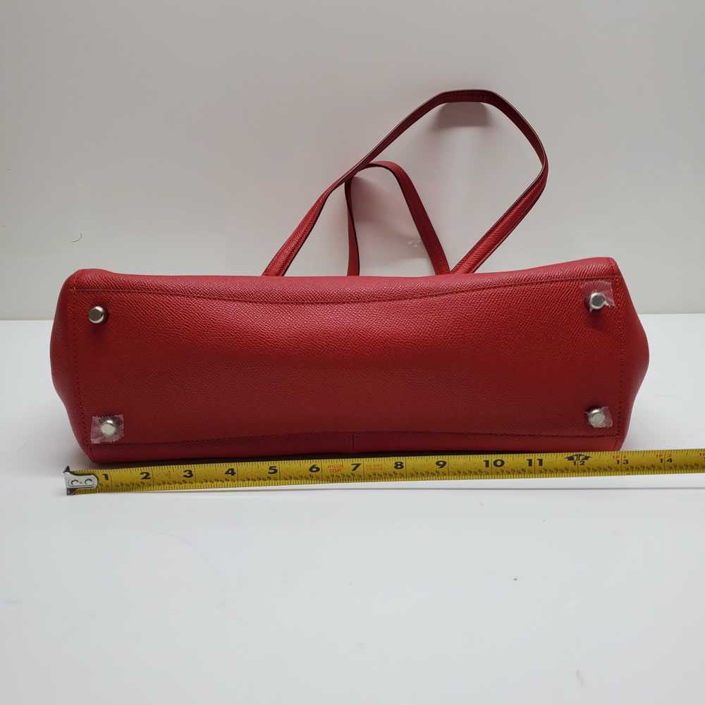 Coach Red Leather Satchel Shoulder Bag - image 5