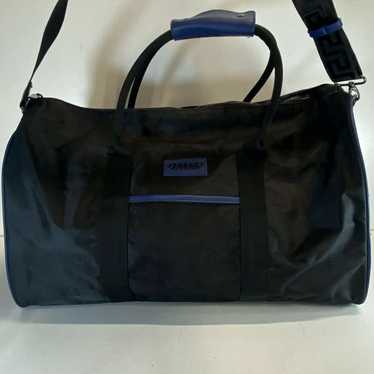 Versace Parfums Black Nylon Weekender Shoulder Duf