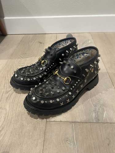 Gucci Gucci Horsebit Spiked Half Boot