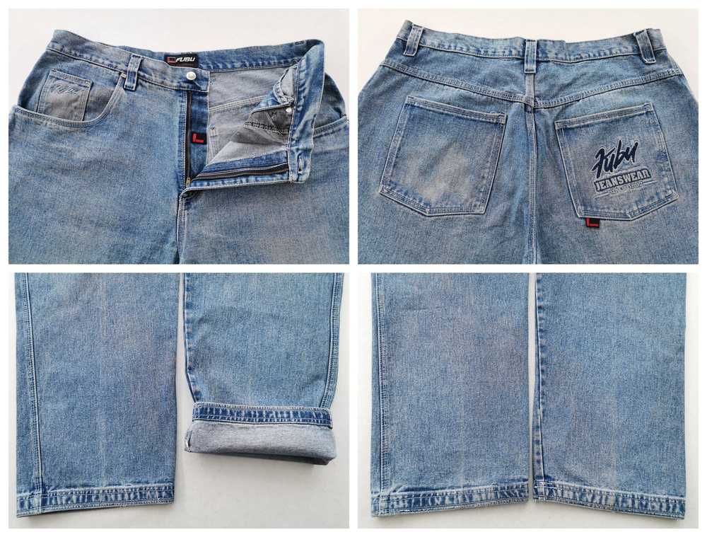 Fubu Vintage 90's Fubu Denim Jeans Big Size 40/40… - image 8