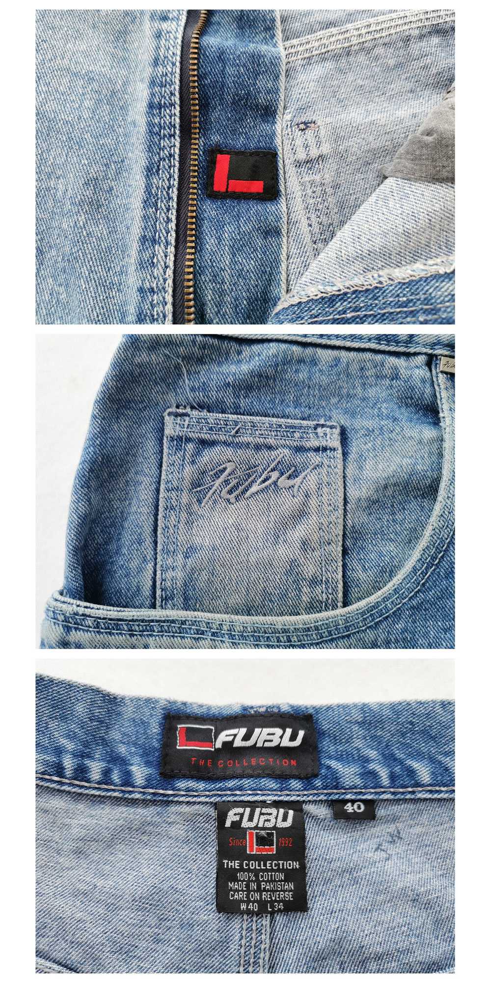 Fubu Vintage 90's Fubu Denim Jeans Big Size 40/40… - image 9