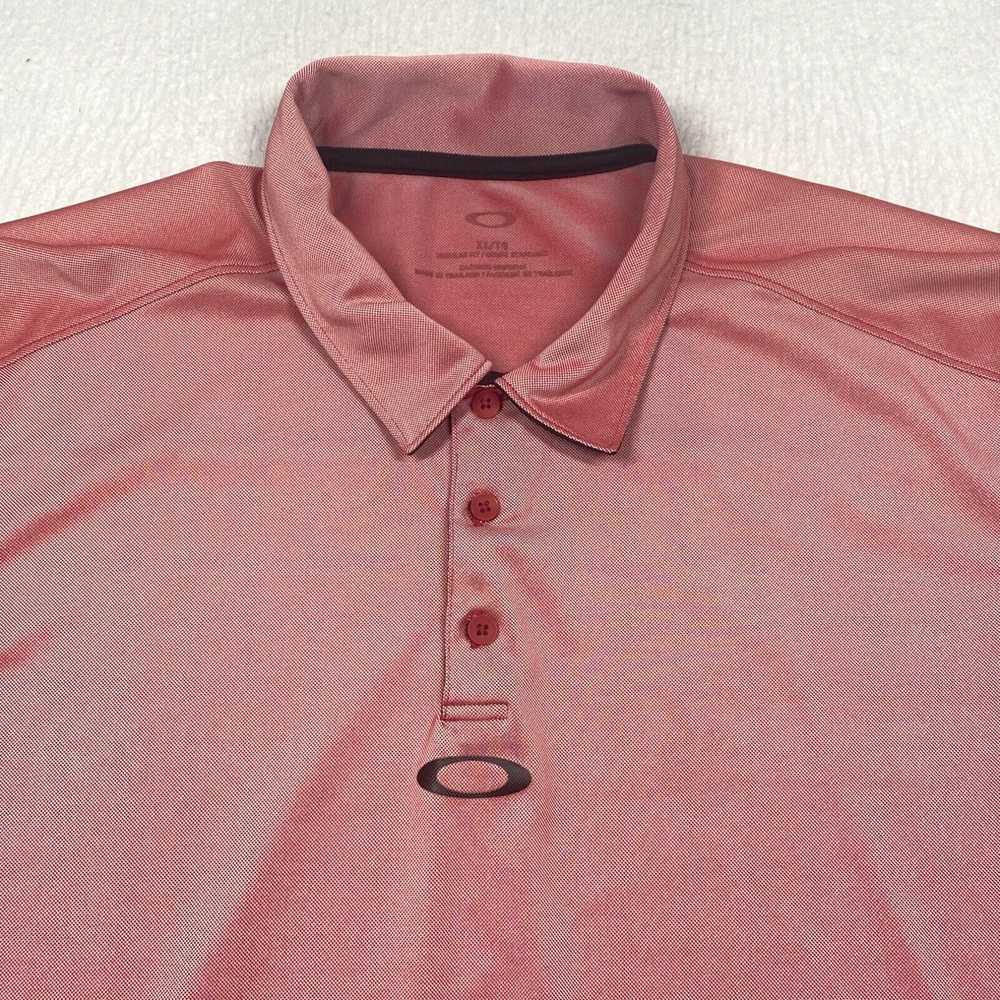 Oakley Oakley Polo Shirt Mens XL Red Short Sleeve… - image 2