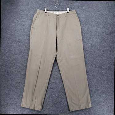 Vintage Mens Khaki Chino Canvas Relaxed Fit Strai… - image 1