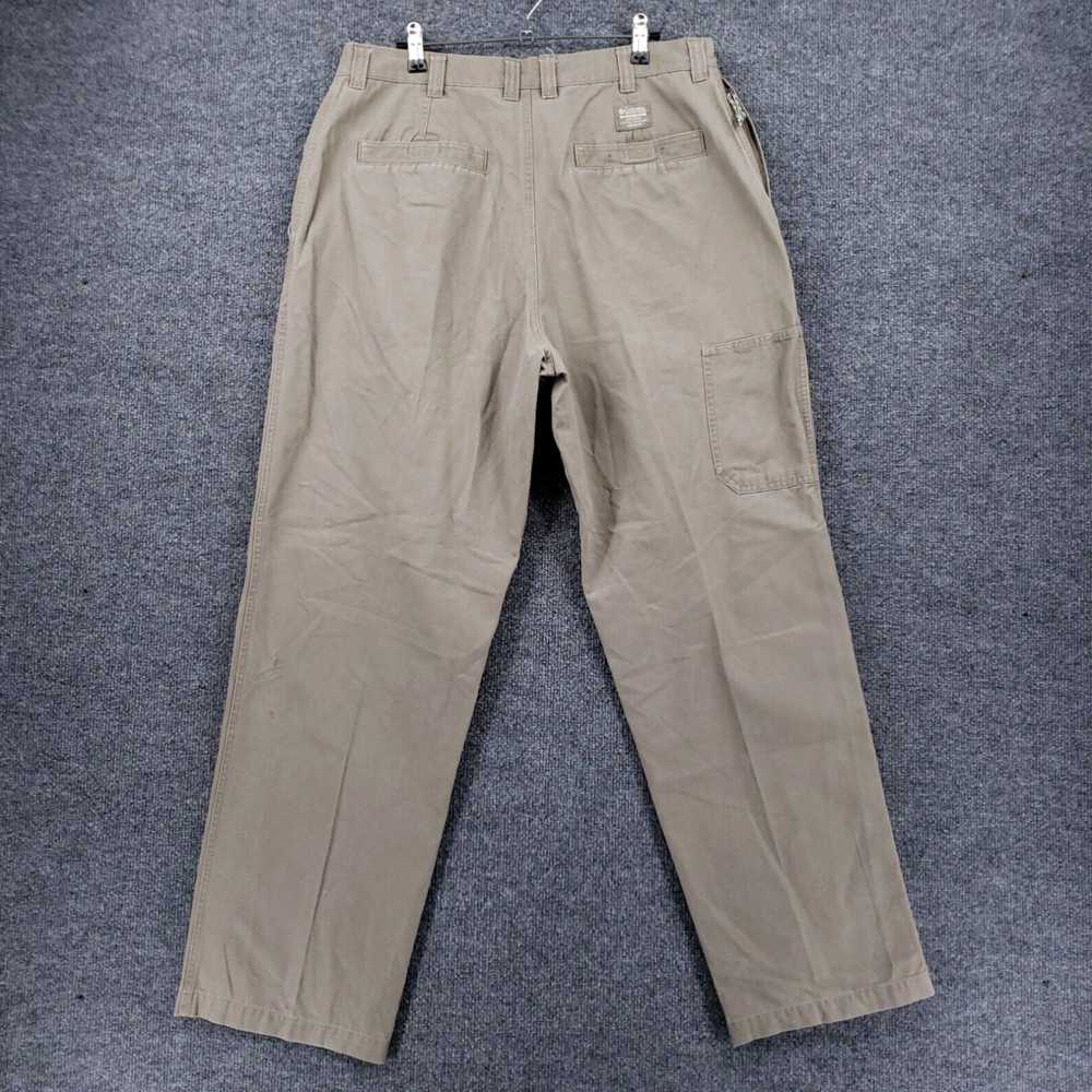 Vintage Mens Khaki Chino Canvas Relaxed Fit Strai… - image 2