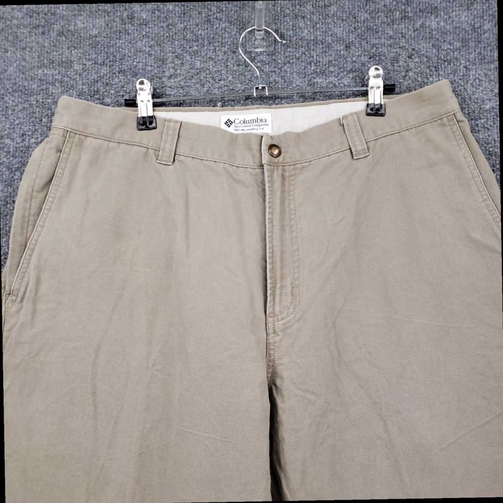 Vintage Mens Khaki Chino Canvas Relaxed Fit Strai… - image 7