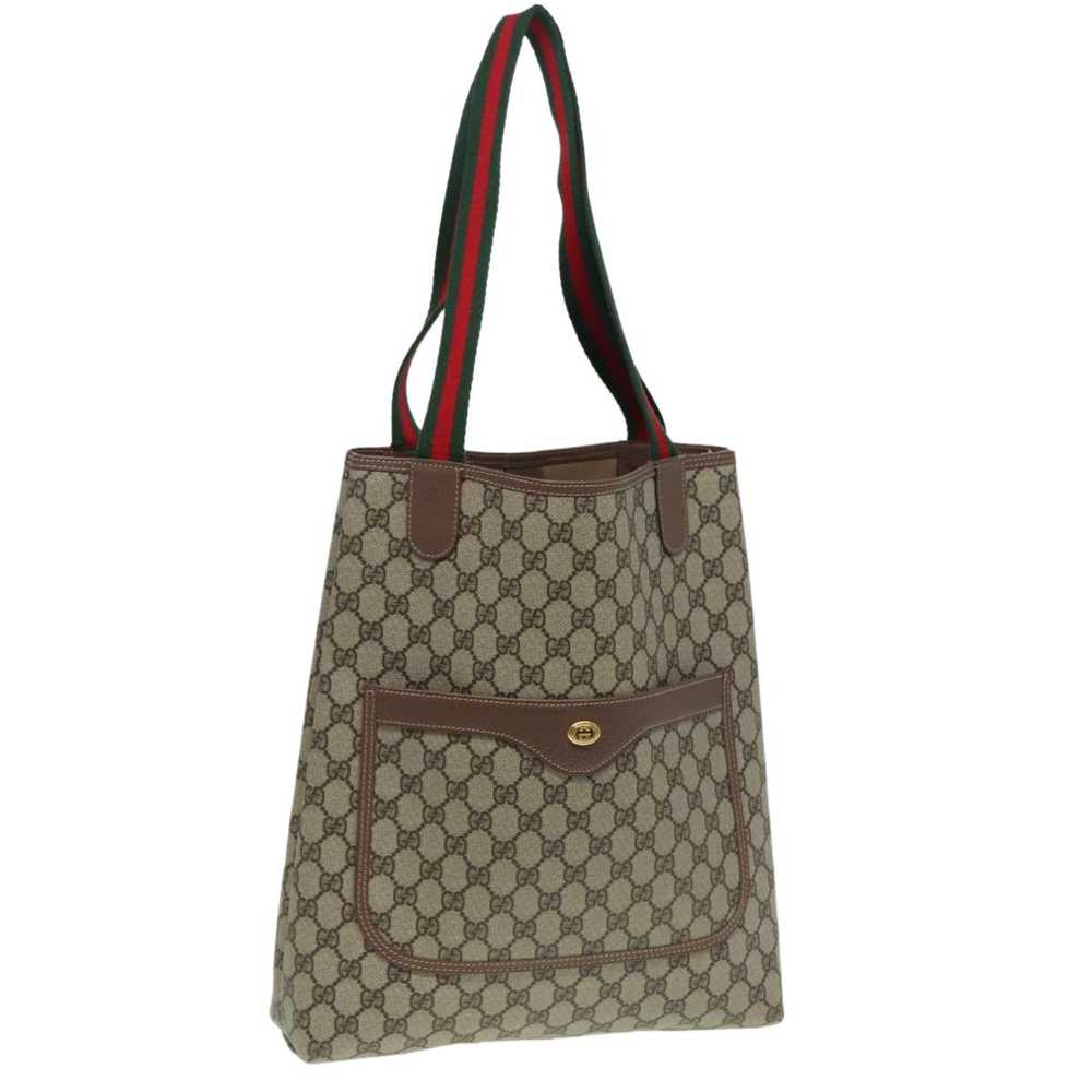 Gucci GUCCI GG Supreme Web Sherry Line Tote Bag P… - image 1