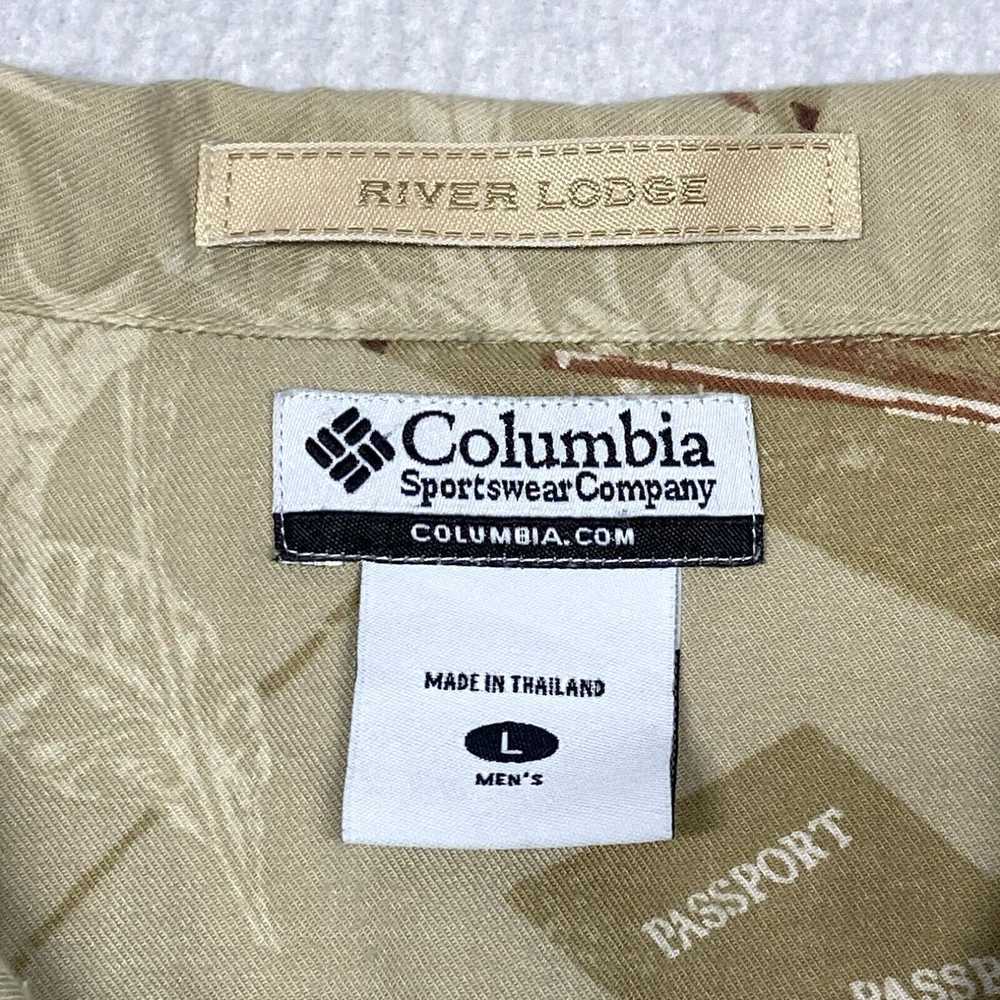 Vintage Columbia River Lodge Shirt Mens Large Bei… - image 3