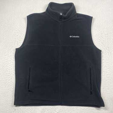 Vintage Columbia Full Zip Fleece Vest Jacket Mens… - image 1