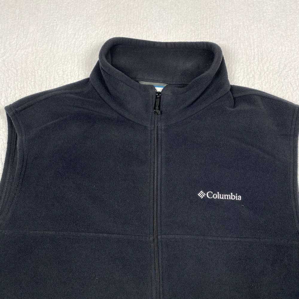 Vintage Columbia Full Zip Fleece Vest Jacket Mens… - image 2