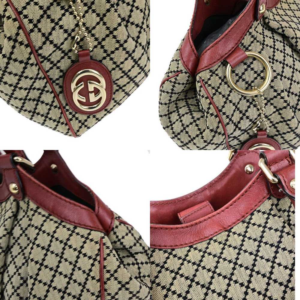 Gucci Sukey Beige Canvas Handbag (Pre-Owned) - image 12