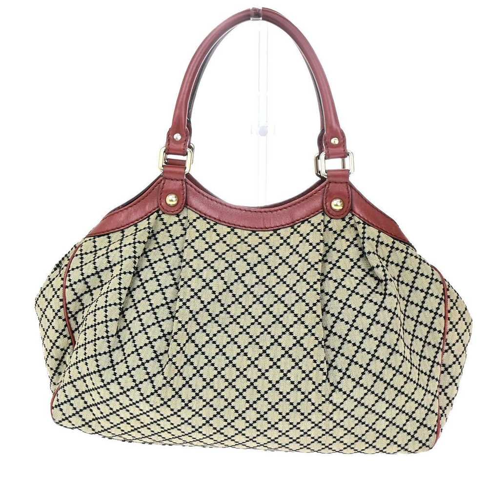 Gucci Sukey Beige Canvas Handbag (Pre-Owned) - image 2