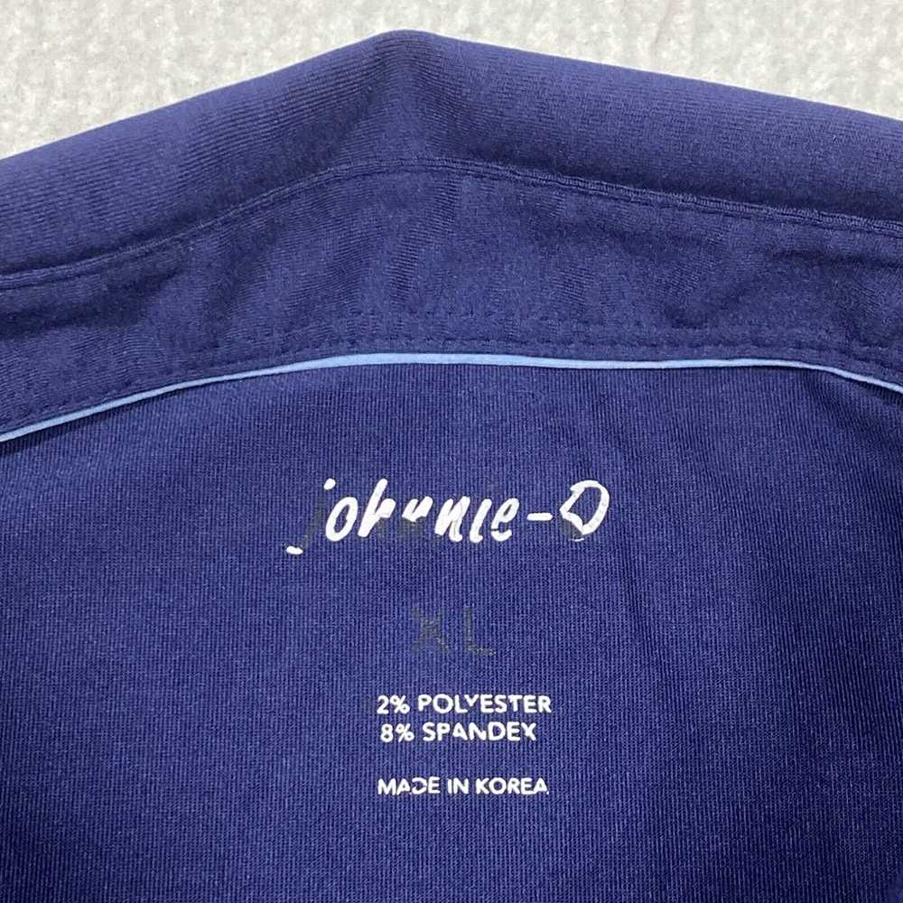 Vintage Johnnie-O Polo Shirt Mens XL Blue Short S… - image 3