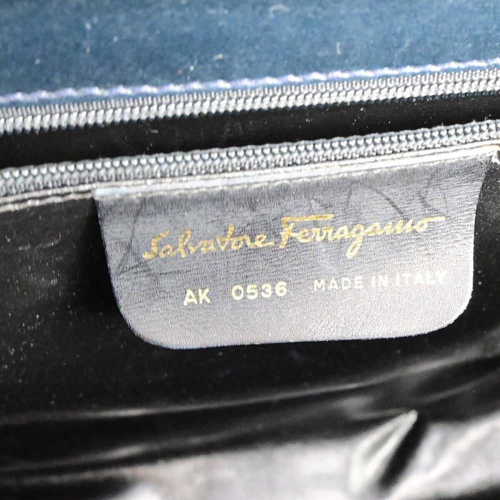 Salvatore Ferragamo Gancini Black Leather Handbag… - image 6