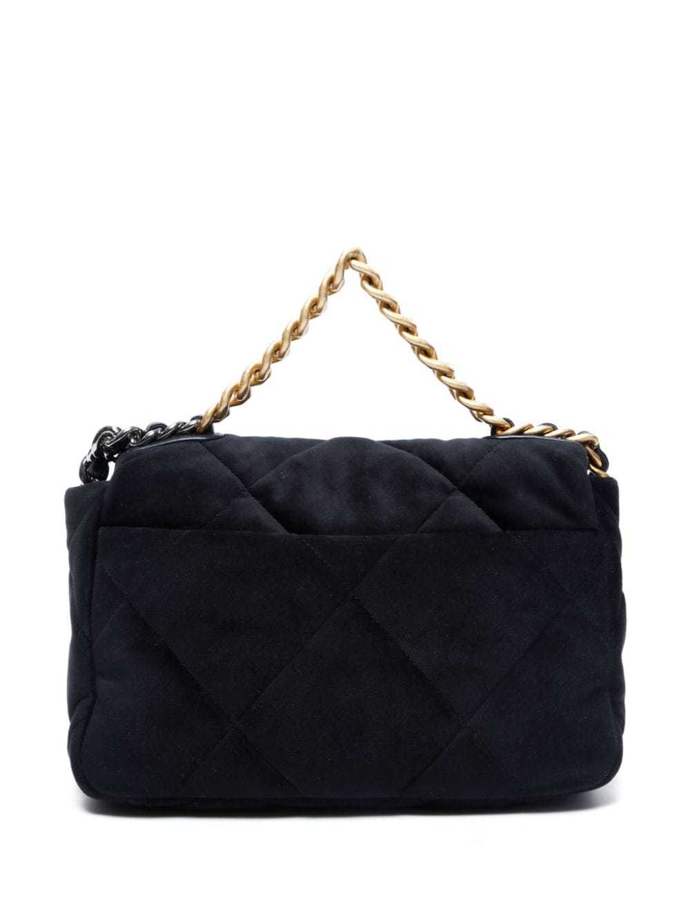 CHANEL Pre-Owned 2020 CC velvet shoulder bag - Bl… - image 2