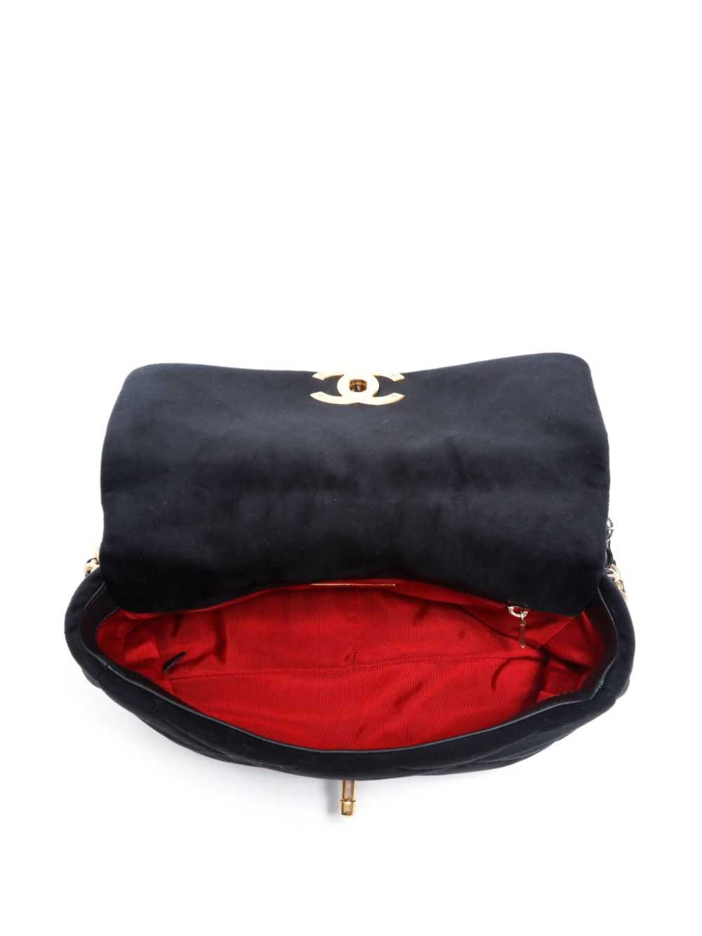 CHANEL Pre-Owned 2020 CC velvet shoulder bag - Bl… - image 4