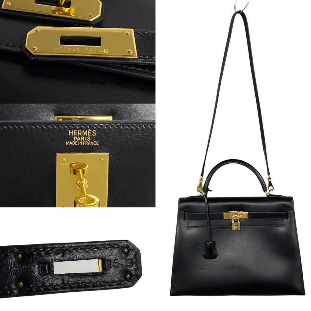 Hermes Hermes Shoulder Bag Black Box Calf - image 3