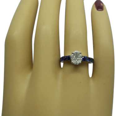 Lovely Solid 18kt "Illusion" Fine Cut Diamonds and