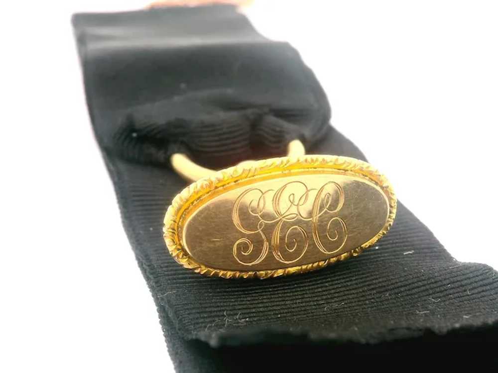 Antique Victorian 14k Yellow Gold "GEC" Monograme… - image 3