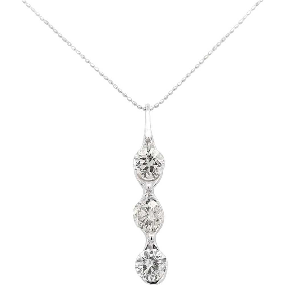 CGL Certified 3.38 Carat Diamond Dangle Pendant N… - image 1