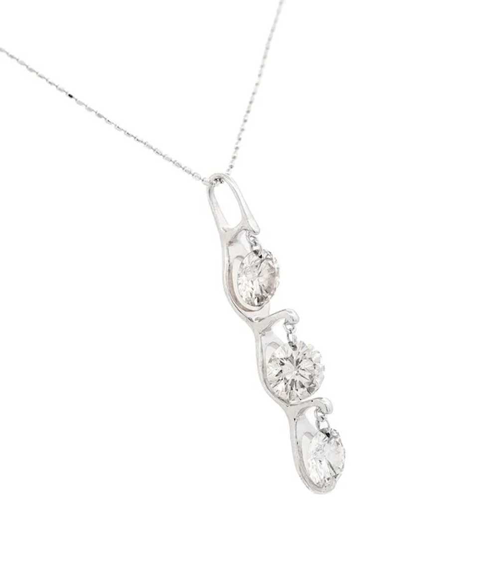 CGL Certified 3.38 Carat Diamond Dangle Pendant N… - image 2