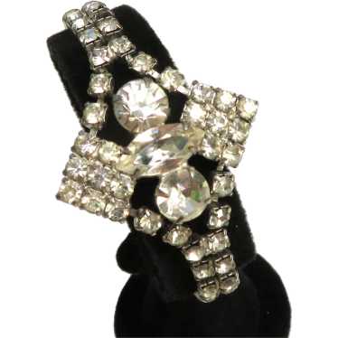 Vintage Rhinestone Bracelet 1940's - image 1