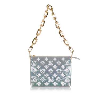 Authenticated Louis Vuitton Sequin Monogram Coussi