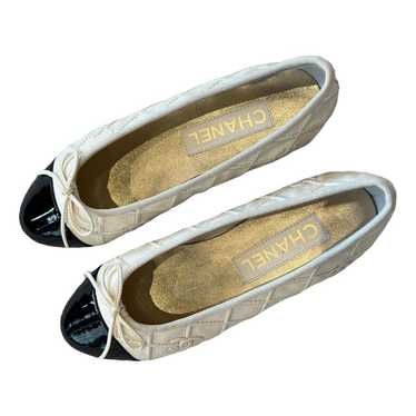 Chanel Cambon leather ballet flats