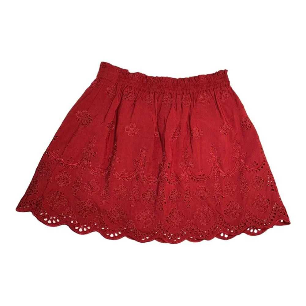 Madewell Madewell l Rust Eyelet Skirt Size Small - image 5